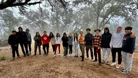 The volunteer group at the September 2023 Mount Diablo day-use cleanup