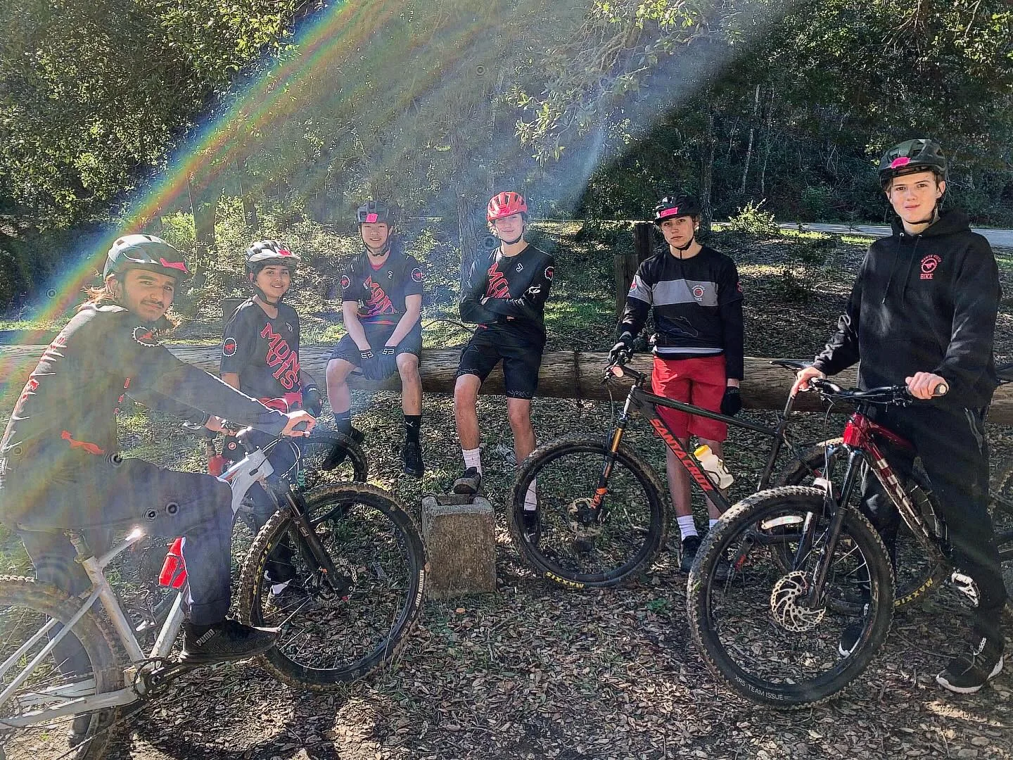 Mountain-bike riders at the first Dan Cook time trial of the 2024 season